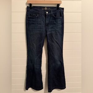 7 for All Mankind Y2K Wide Leg Flare “Ginger” Size 28 Lowrise